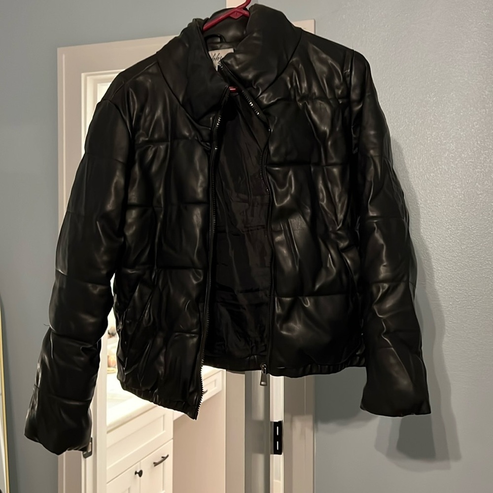 Black puffer jacket